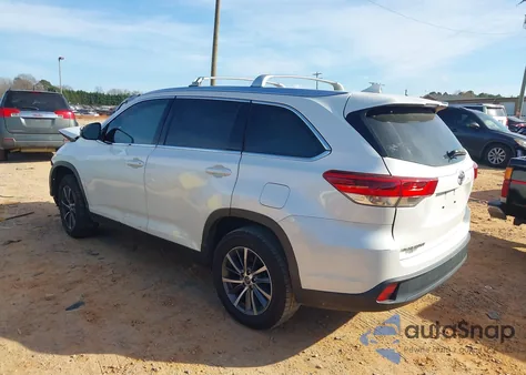 2019 Toyota Highlander Xle from USA, damaged, VIN 5TDKZRFH0KS356528
